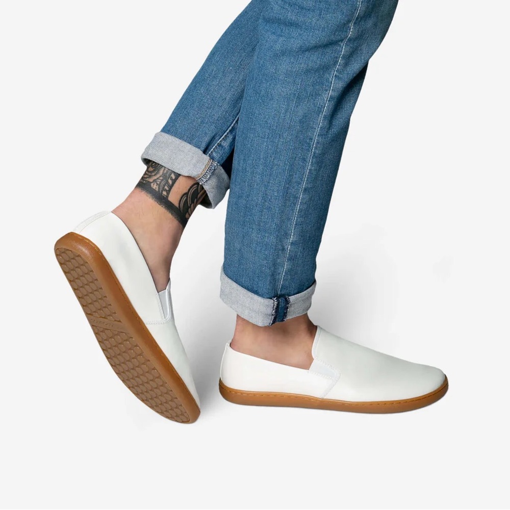 Feelgrounds size 41 minimal barefoot droptop luxe white gumsole